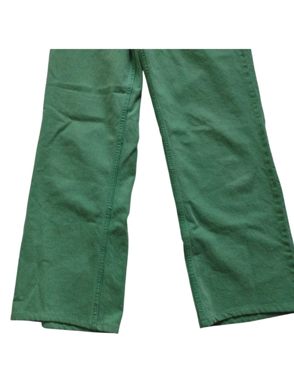 Zara Green Straight Leg Jeans 8 High Rise Bright Whimsical Denim - Picture 4 of 8
